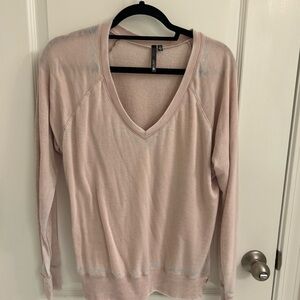 Joe's Jeans Light Pink V-Neck Sweater